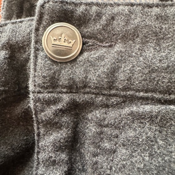 Peter Millar Flannel Pants Size 44x34 Dark Grey - Picture 2 of 4